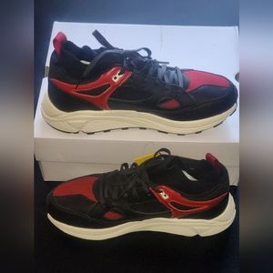 Brandblack Men's Aura Sneaker in Black & Red, Vibram Sole (10) NWT & Box